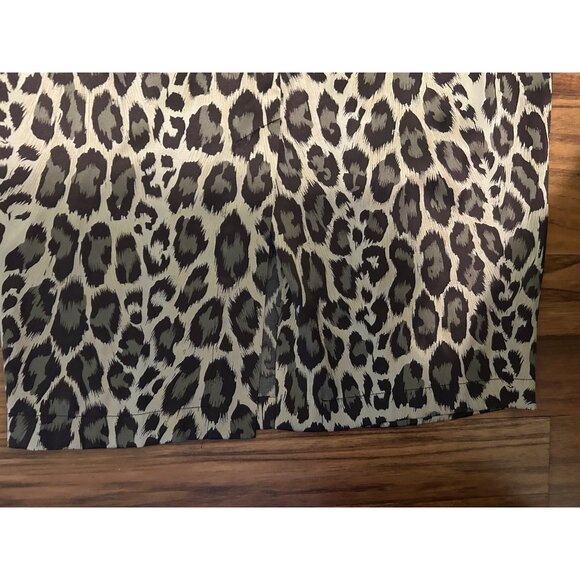 Arden B Strapless Silk Leopard Print Dress Sz S Animal Print Y2K Body con Cockta - Picture 14 of 16